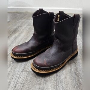Men's Pull-on Georgia Boots-Size 8